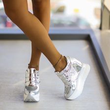 Pantofi Sport Viton Argintii