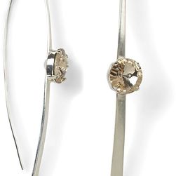 Ralph Lauren Long Sculptural Earrings Taupe
