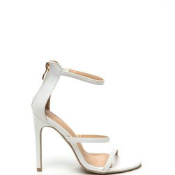 Incaltaminte Femei CheapChic Strappy Life Single-sole Heels White