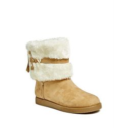 Incaltaminte Femei GUESS Adonna Faux-Suede Boots natural fabric