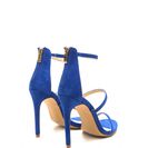 Incaltaminte Femei CheapChic Three To One Faux Suede Strappy Heels Blue