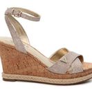 Incaltaminte Femei GUESS Madolyn Glitter Wedge Sandal Champagne