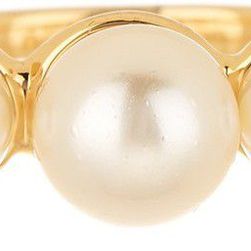 Rachel Zoe Sophia Faux Pearl Bar Ring GOLD