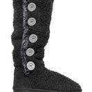 Incaltaminte Femei MUK LUKS Melana Crochet Button Up Faux Fur Lined Boot Black