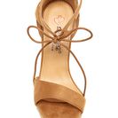 Incaltaminte Femei Elegant Footwear Dotty Platform Lace-Up Sandal CAMEL