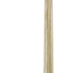 Natasha Accessories Multi-Y Chain Fringe Necklace WHITE-GOLD