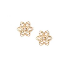 Bijuterii Femei Forever21 Rhinestone Floral Cutout Studs Gold