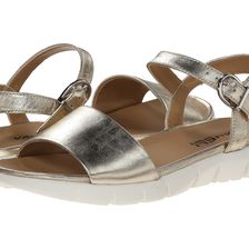 Vaneli Kathie Platino Metallic Nappa/Gold Buckle