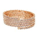 Bijuterii Femei Natasha Accessories Tiny Crystal Coil Bracelet ROSE GOLD