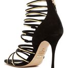 Incaltaminte Femei Schutz Myrna Caged Heel Sandal BLACK-OURO