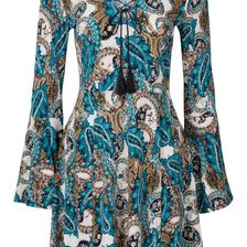 Rochie cu mâneci trompetă 