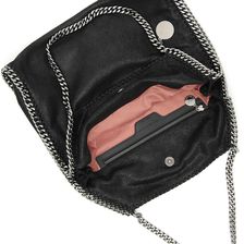 Stella McCartney Shaggy Deer Falabella Small Tote Bag BLACK
