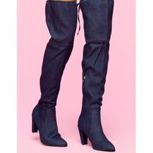 Incaltaminte Femei CheapChic Rule The World Boot Dk Wash Denim