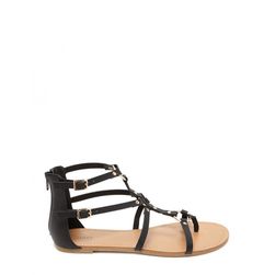 Incaltaminte Femei Forever21 Strappy Faux Leather Sandals Black
