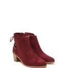 Incaltaminte Femei CheapChic Ring Leader Lace-up Chunky Booties Wine