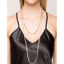 Bijuterii Femei CheapChic Multi Strand Rhinestone Necklace Met Gold