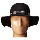 Accesorii Femei San Diego Hat Company WFH8002 Round Crown Floppy with Faux Silver Concho Band Black