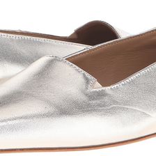 Massimo Matteo Metallic Pointy Flat Platino