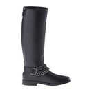 Incaltaminte Femei LOVE Moschino Chain Rubber Rain Boots Black