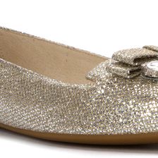 Michael Kors Felicity Flat Silver Glitter