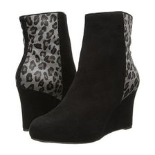 Incaltaminte Femei Rockport Seven To 7 85mm Wedge Bootie BlackGrey Leopard Print