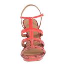 Incaltaminte Femei Calvin Klein Valene Deep Coral LeatherSnake Print LeatherPatent