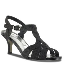 Incaltaminte Femei Easy Street Glamorous Sandal Black Glitter Fabric