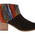 Incaltaminte Femei TOMS Leila Bootie Chocolate Suede Multi Textile