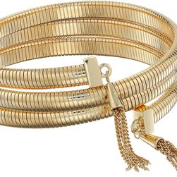 Vince Camuto Tassel Coil Bracelet w/ Chain Gold