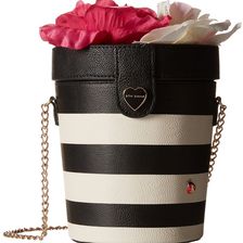 Betsey Johnson Flower Pot Crossbody Stripe
