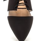 Incaltaminte Femei CheapChic Top Exposure Faux Leather Flats Black