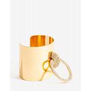 Bijuterii Femei CheapChic Rhinestone Door Knocker Metal Cuff Met Gold