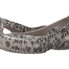 Crocs Kadee Animal Print Flat Smoke