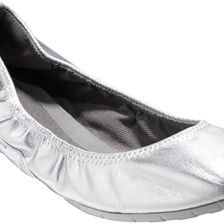 Cole Haan ZeroGrand Ballet Flat SILVER METALLIC