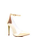 Incaltaminte Femei CheapChic Clear The Way Pointy Pumps Nude