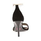 Incaltaminte Femei Isaac Mizrahi New York Positano Black SuedeWhiteGold Suede