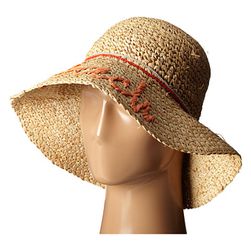 Accesorii Femei Echo Design Hand Embroidered Bucket Hat Bright Coral