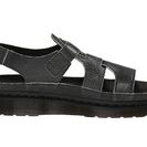 Incaltaminte Femei Dr Martens Asha Double Tongue Sandal BlackWhiteCristal Suede