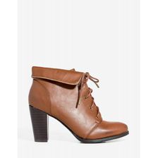 Incaltaminte Femei CheapChic Cheek-05v Free Falling Bootie Cognac