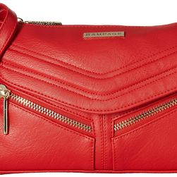 Rampage Trapunto Crossbody Red