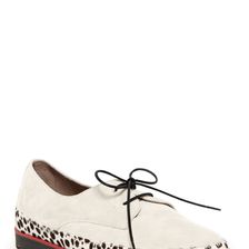 Donald J Pliner Pasia Genuine Calf Hair Trim Shoe - Narrow Width Available CREME