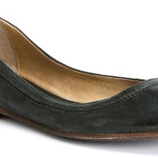 Frye Carson Ballet Flat Black Vintage