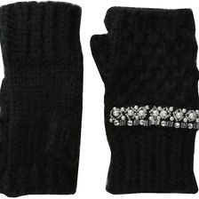 San Diego Hat Company KNG3401 Chunky Fingerelss Gloves with Faux Gems Black