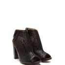 Incaltaminte Femei CheapChic Pleased As Punch Perforated Booties Black