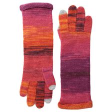 Accesorii Femei Echo Design Watercolor Echo Touch Gloves Madder Red Heather