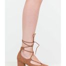 Incaltaminte Femei CheapChic Forever A Fashionista Chunky Lace-up Pumps Camel