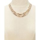 Bijuterii Femei Forever21 Layered Matchstick Necklace Gold