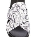 Incaltaminte Femei French Connection Basia Marbled Sandal BLACK-WHITE