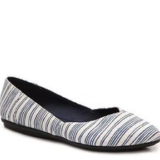 Incaltaminte Femei Kelly Katie Zoe Striped Ballet Flat WhiteBlue