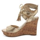 Incaltaminte Femei G by GUESS Estes Wedge Sandal Gold Metallic